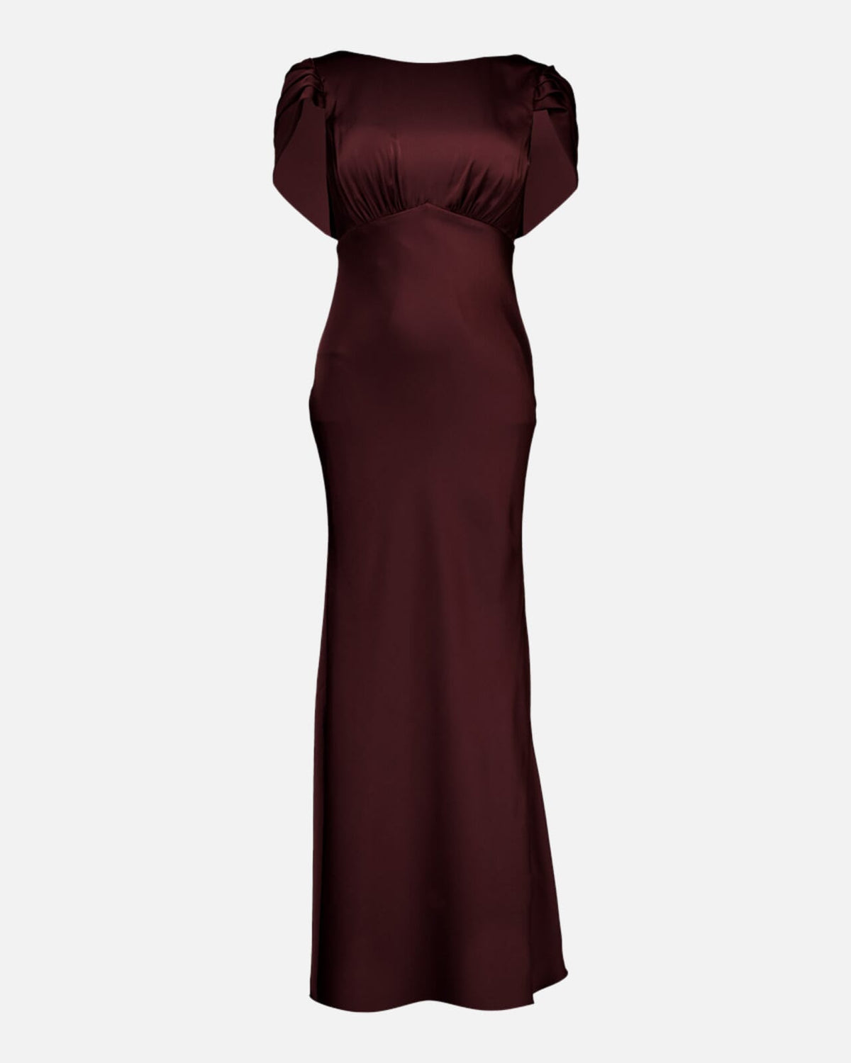 FLOYD Maxikjole Amaris Heavy Satin - Deep Cherry