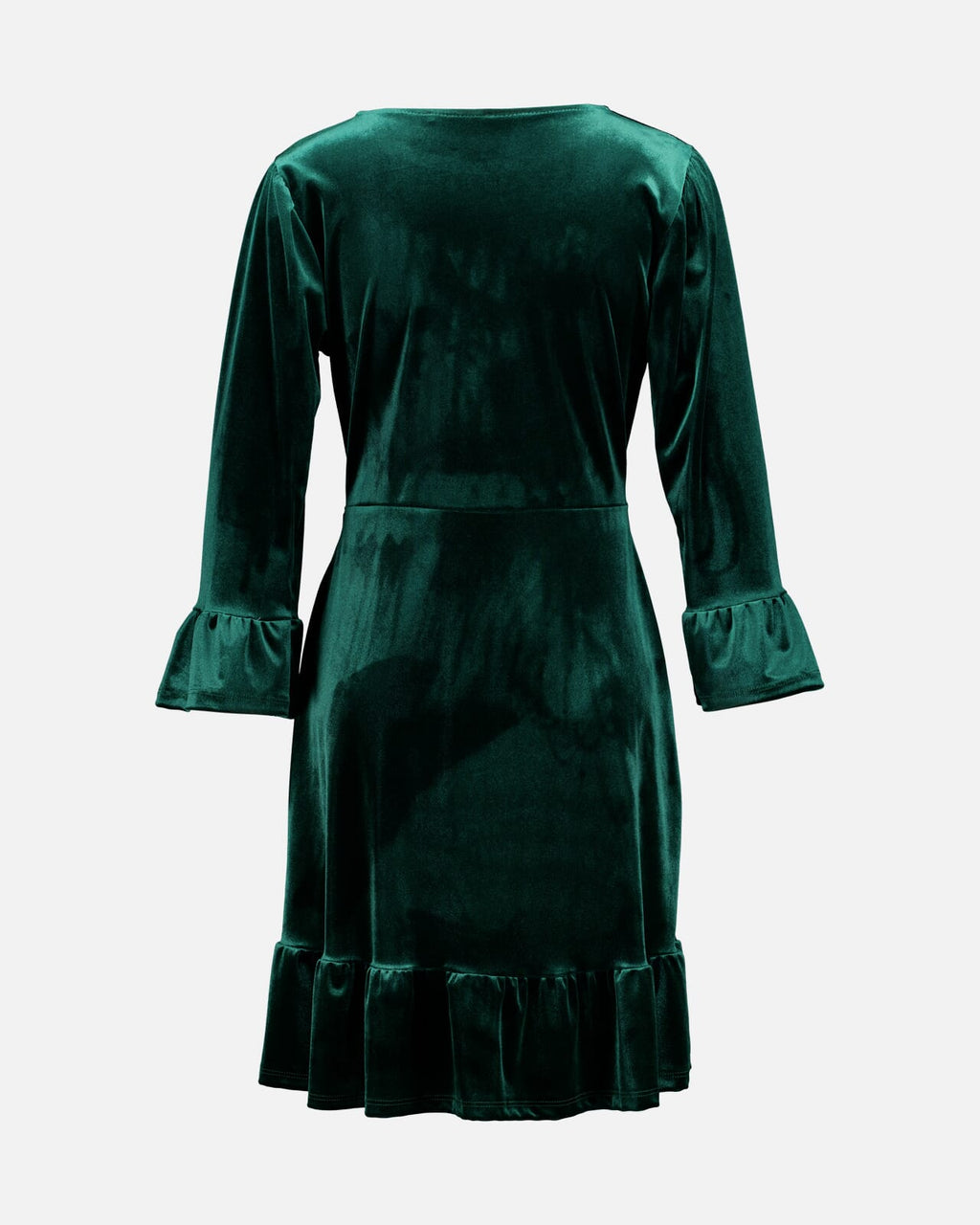 FLOYD Kjole Emilia Velvet - Dark Green