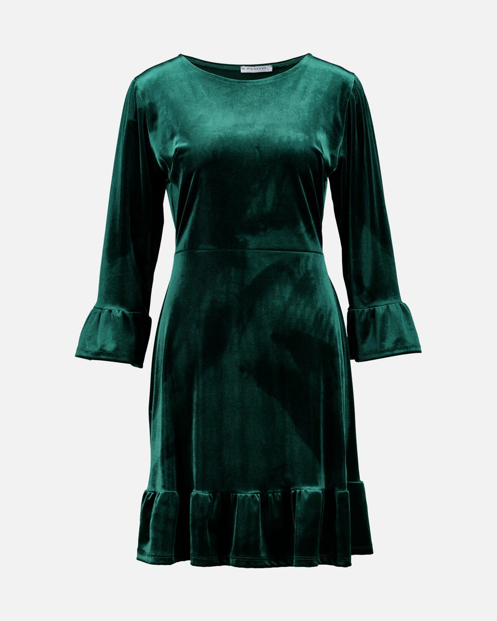FLOYD Kjole Emilia Velvet - Dark Green