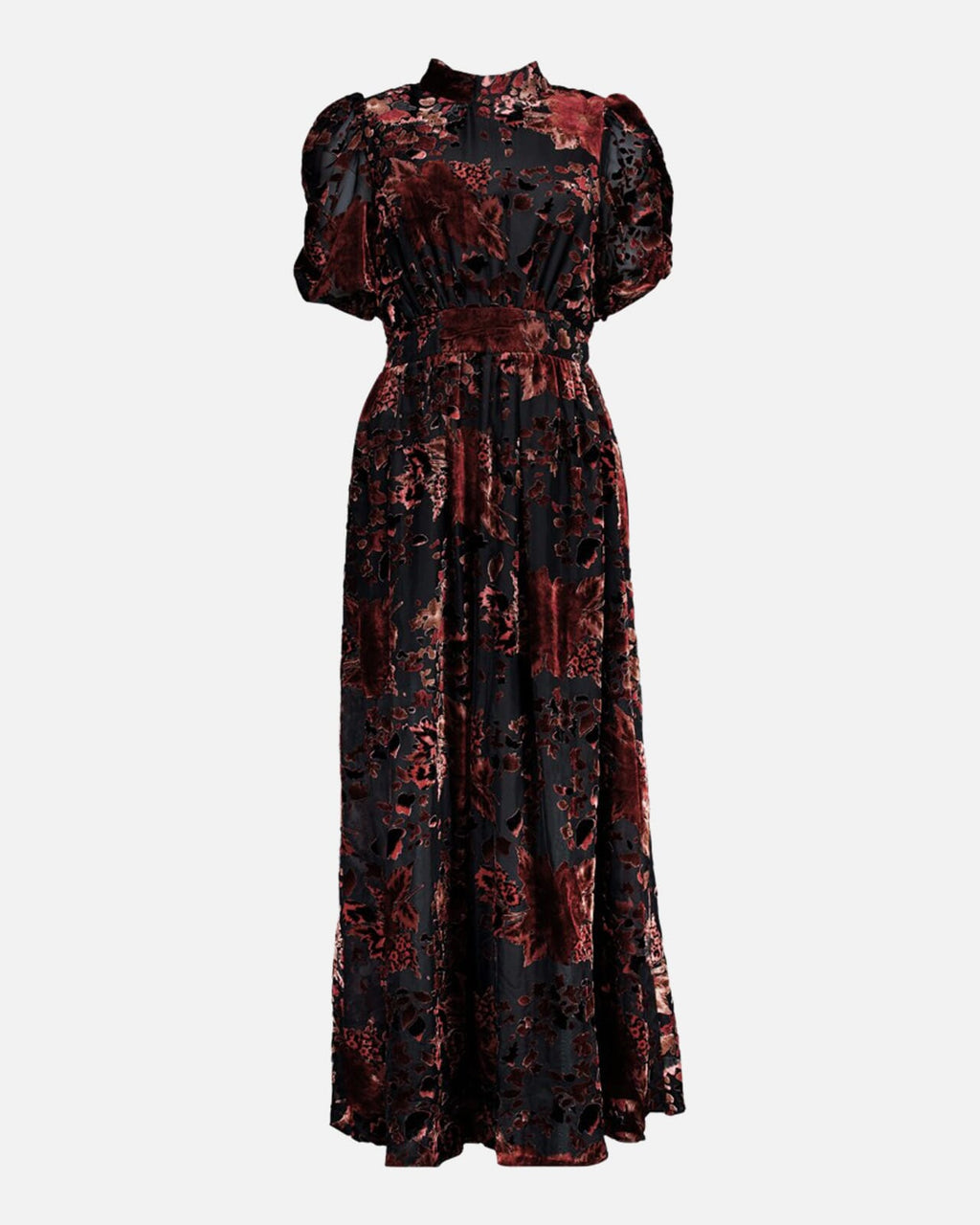FLOYD Maxikjole Emmeli Lye - Black/ Brick