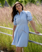 FLOYD Kjole Falina S/S - Light Blue