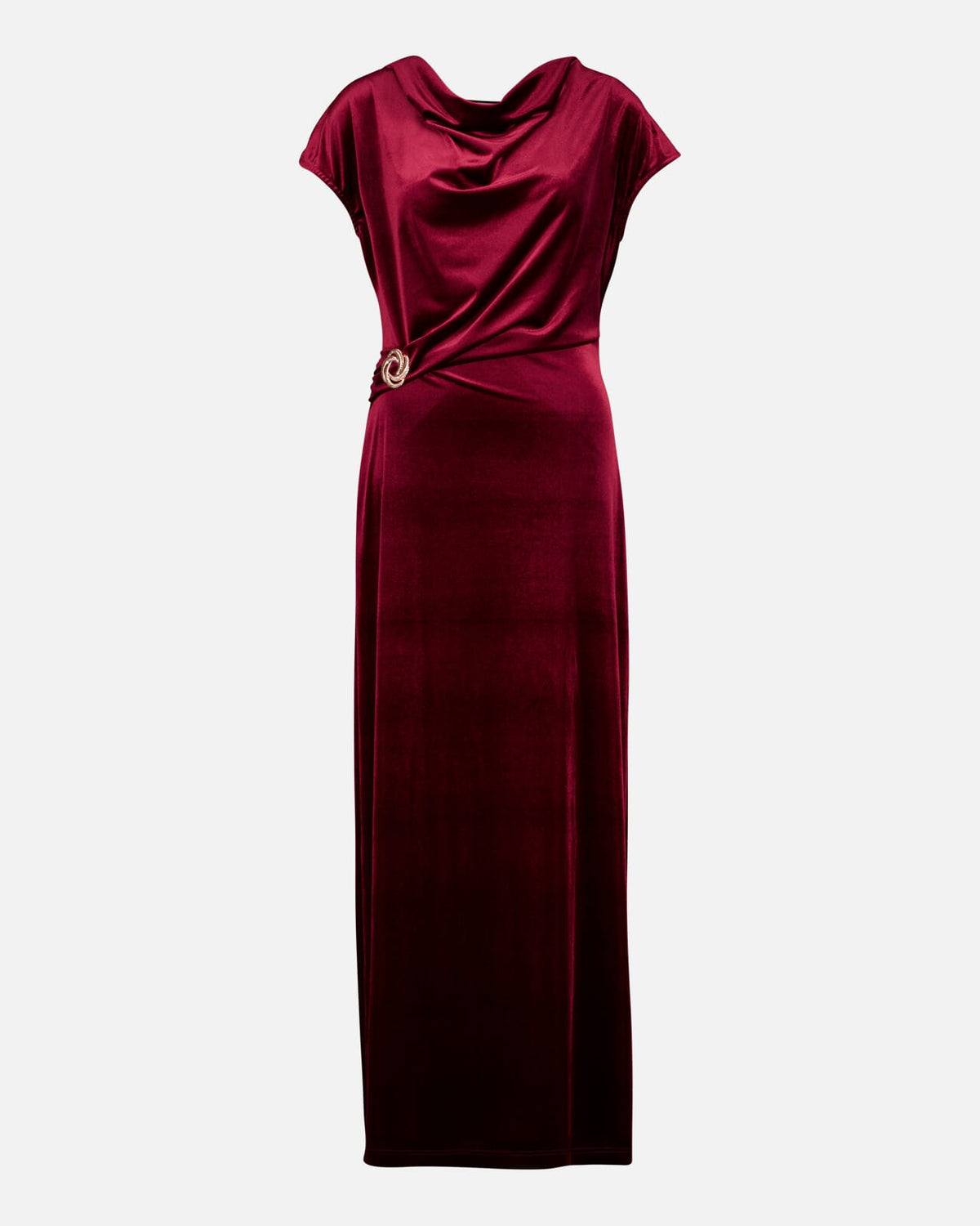 FLOYD Maxikjole Lucina Velvet - Bordeaux