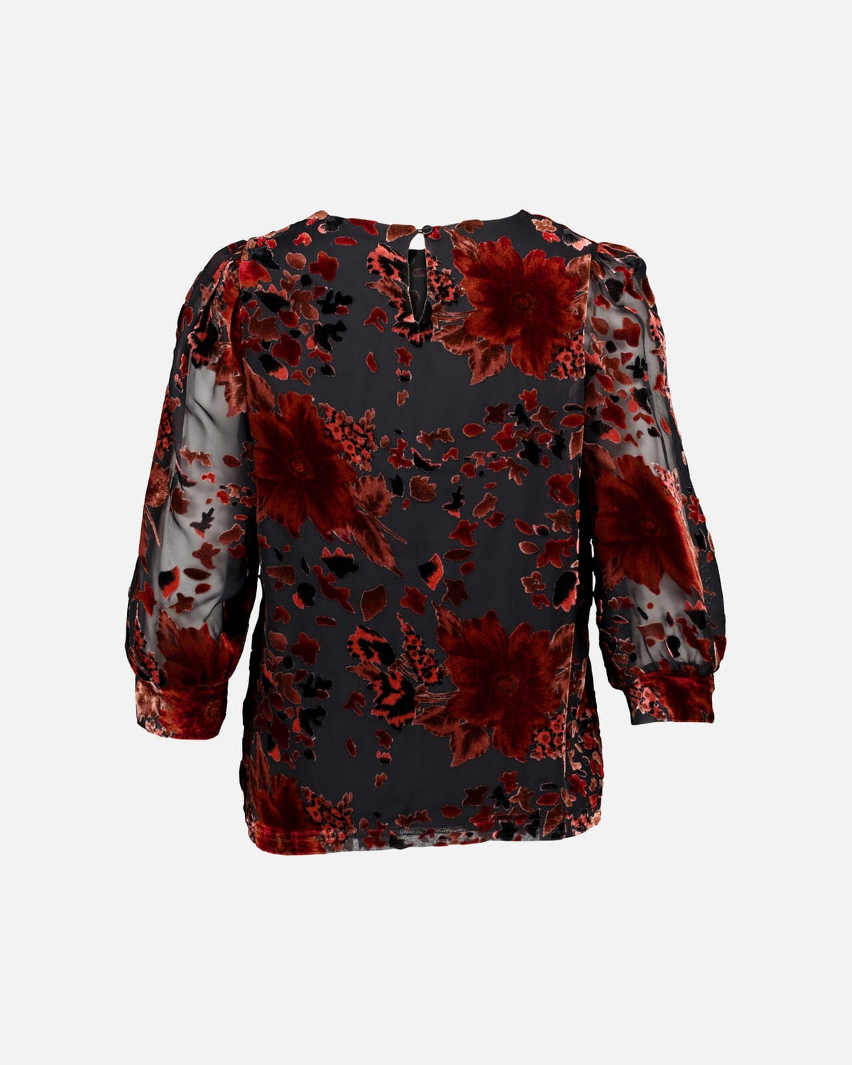 FLOYD Topp Maly Lye Velvet - Black/ Brick