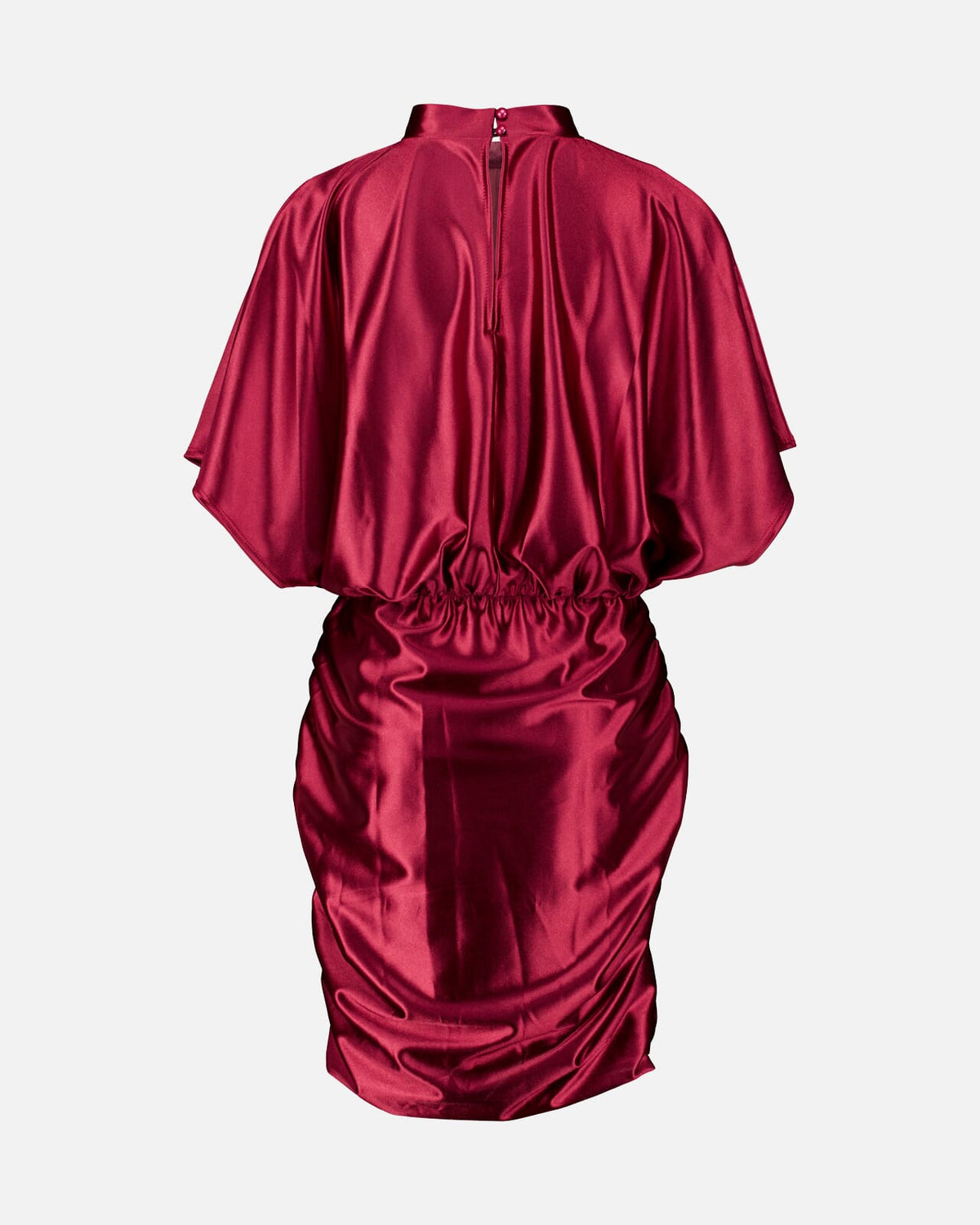 FLOYD Kjole Nadina Satin Stretch - Bordeaux