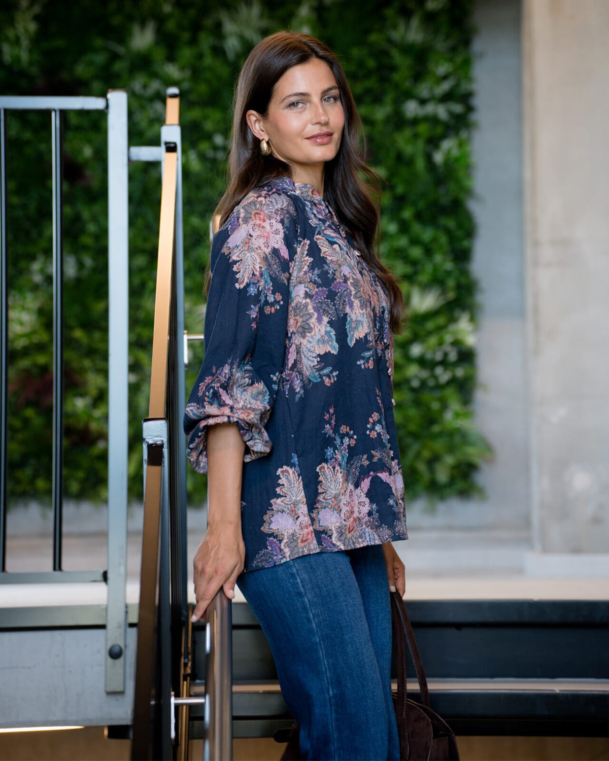 FLOYD Bluse Silene Cora - Navy