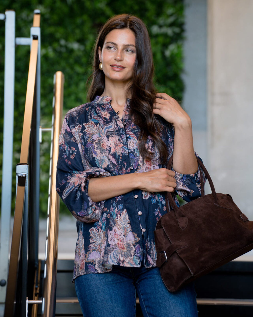 FLOYD Bluse Silene Cora - Navy