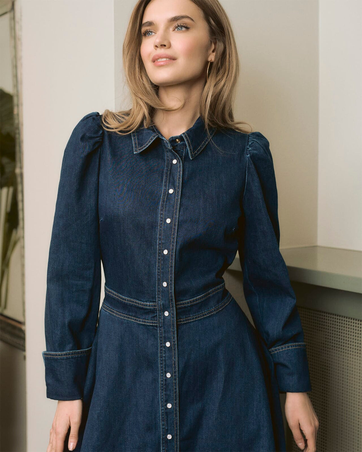 FLOYD Denimkjole Hillary Denim - Dark J. Blue