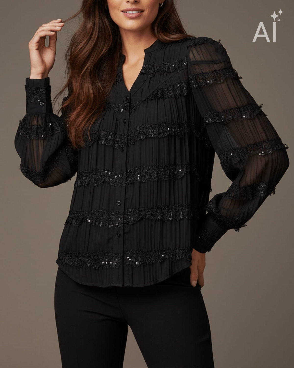 FLOYD Bluse Olivia Melli - Black