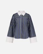 FLOYD Skjorte Nemine Stripe - Navy
