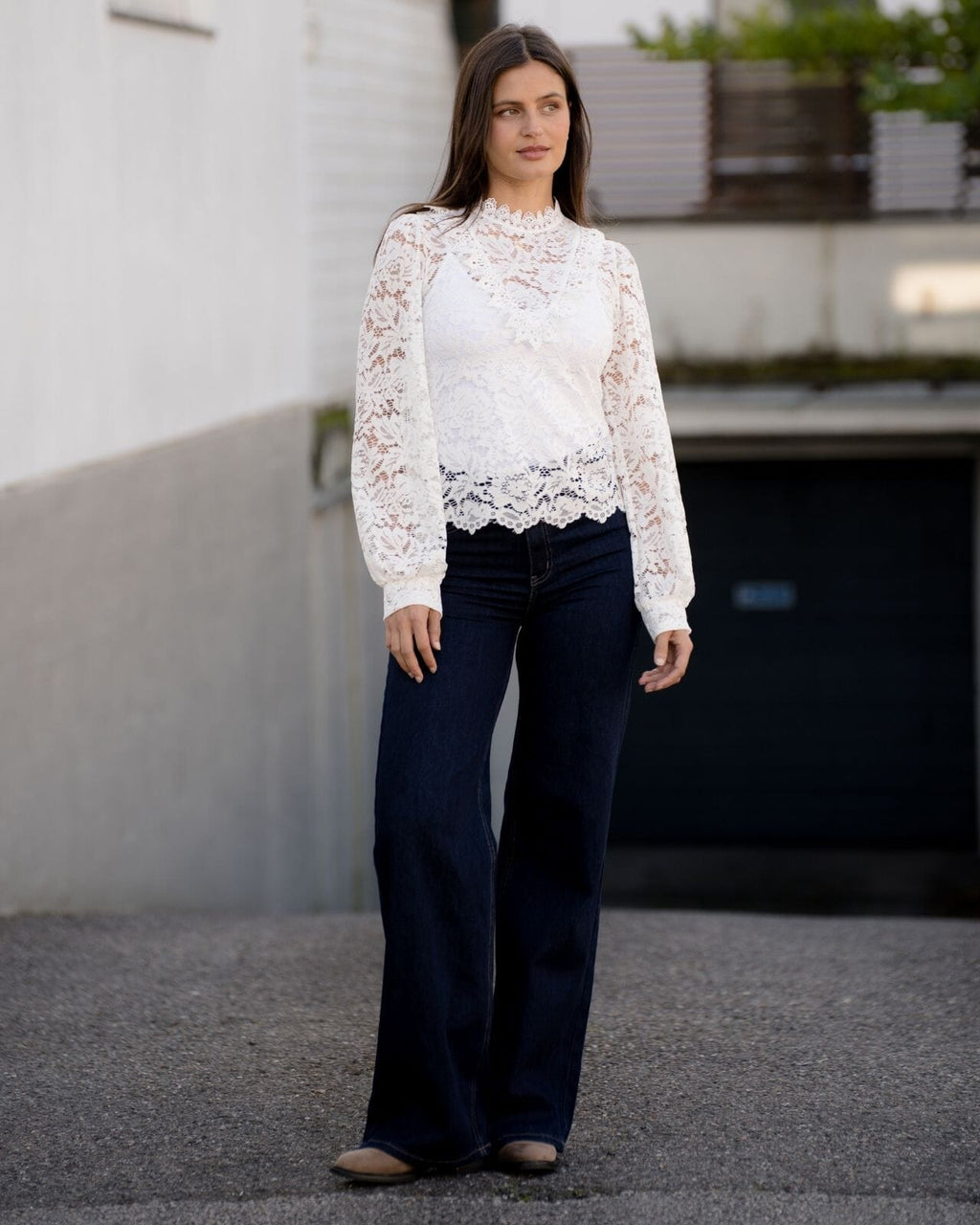 FLOYD Blondetopp Adina Lace - Offwhite