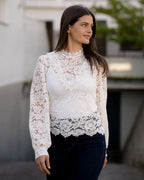 FLOYD Blondetopp Adina Lace - Offwhite