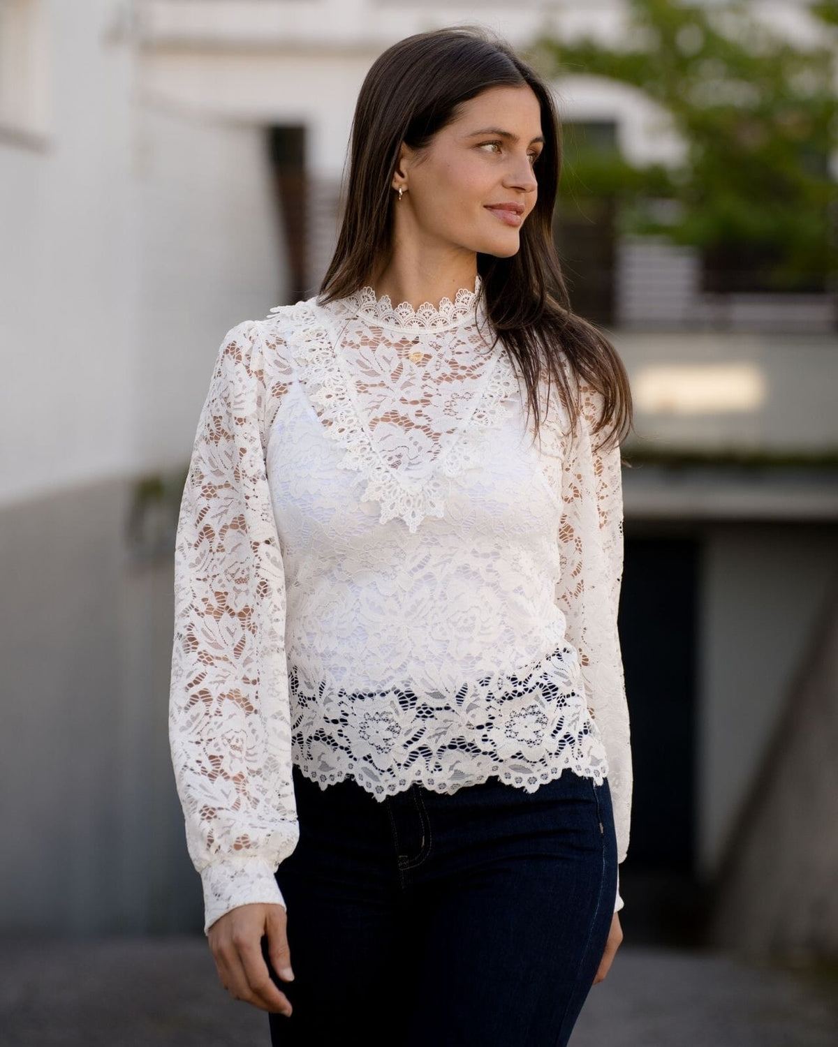 FLOYD Blondetopp Adina Lace - Offwhite