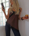 FLOYD Singlet Carmen Satin - Brown