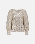 FLOYD Paljettopp Uma - Champagne