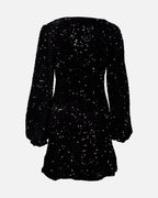 FLOYD Paljettkjole Victoria Paljet - Black