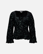 FLOYD Paljettopp Victoria Paljett - Dark Green