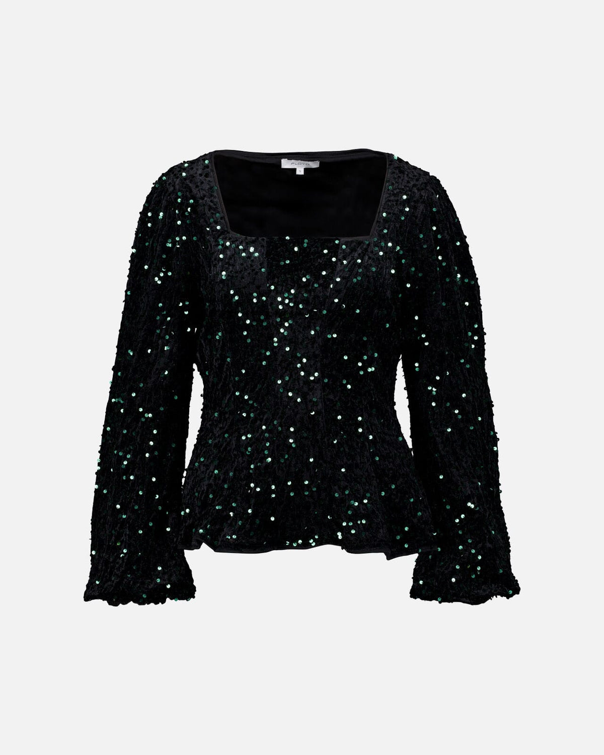 FLOYD Paljettopp Victoria Paljett - Dark Green