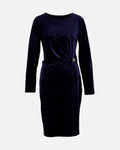 FLOYD Kjole Gloria Velvet - Navy