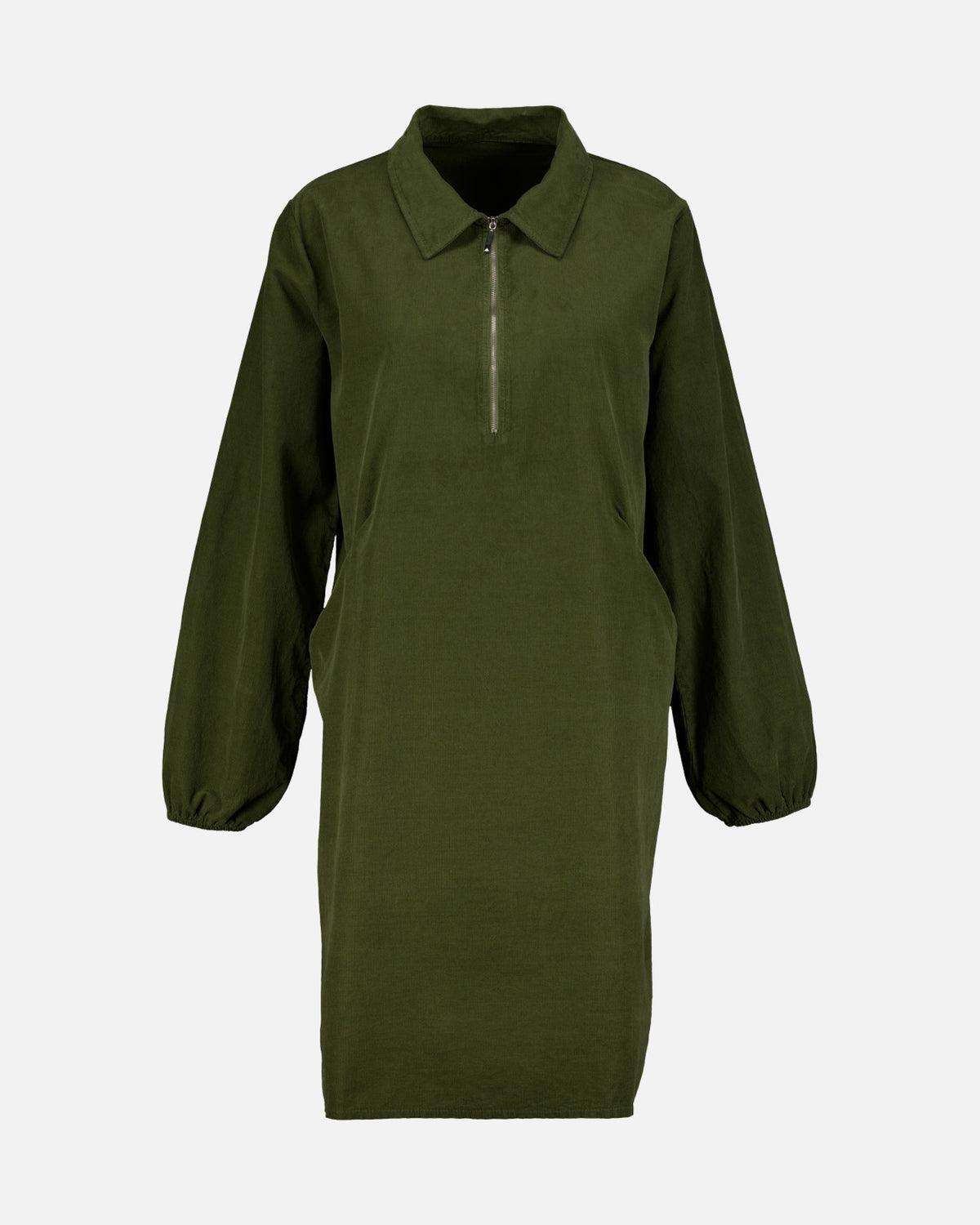 FLOYD Kjole Randi Zip - Army Green