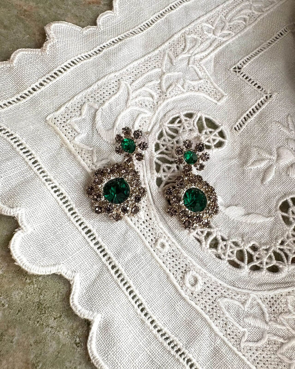 FLOYD Øredobber 023 Earrings - Gold/ Green