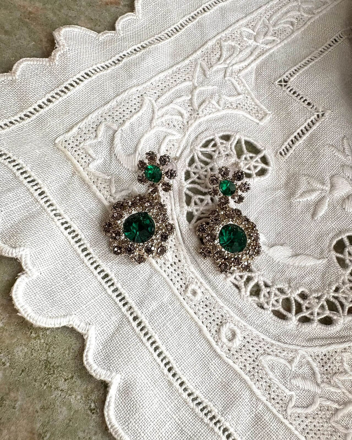 FLOYD Øredobber 023 Earrings - Gold/ Green