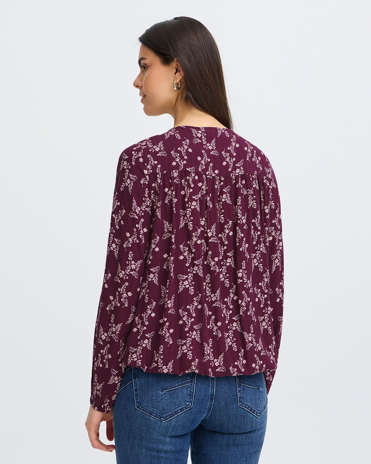 Fransa Bluse Merle BL 5 - Flower Drop/ Port Royale