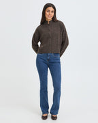 Fransa Cardigan Sanny Ullmiks Car 10 - Hot Fudge Melange