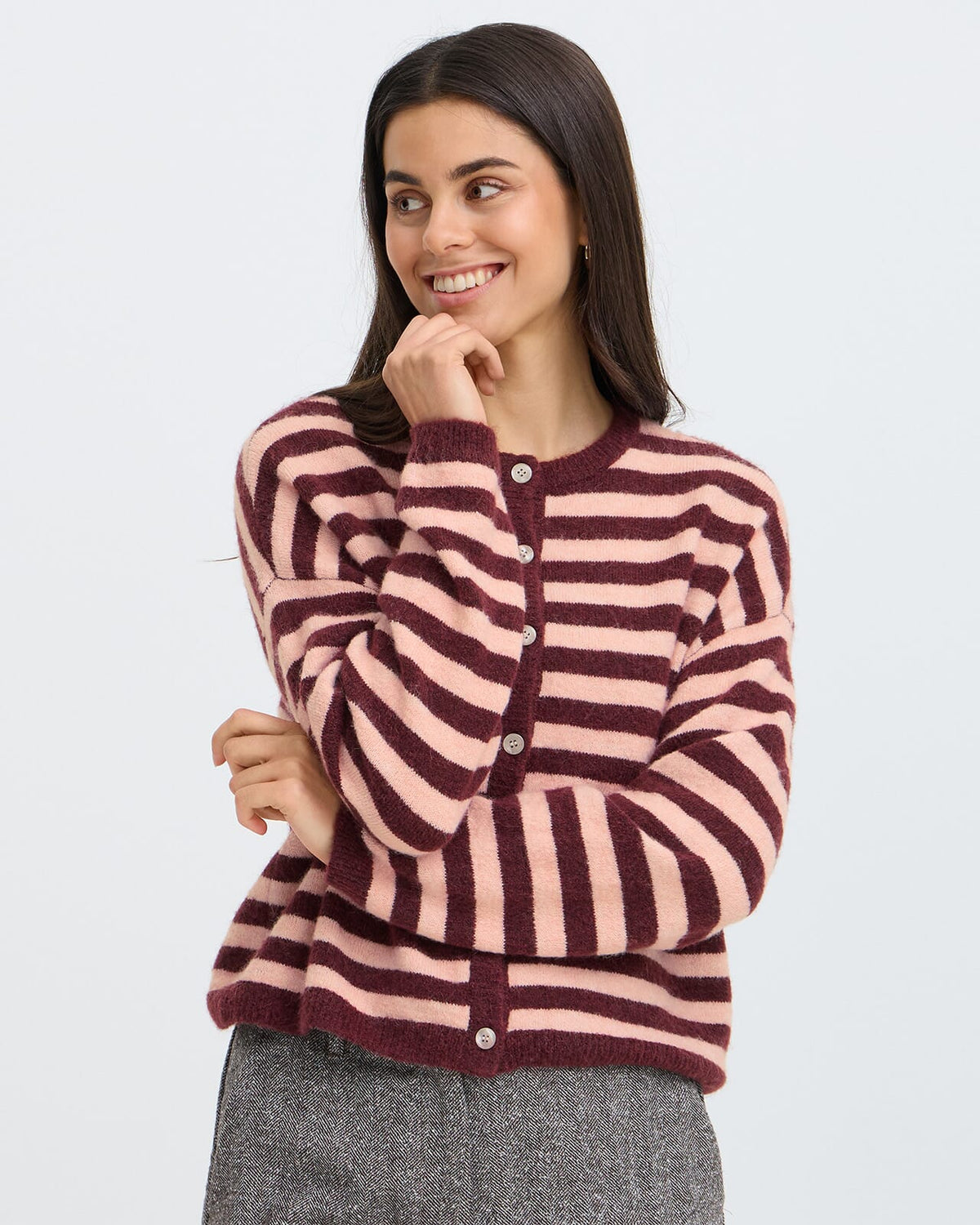 Fransa Cardigan Idaa Car 1 - Port Royal Stripe