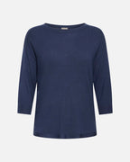 Fransa Topp Mary PU17 - Navy Blazer