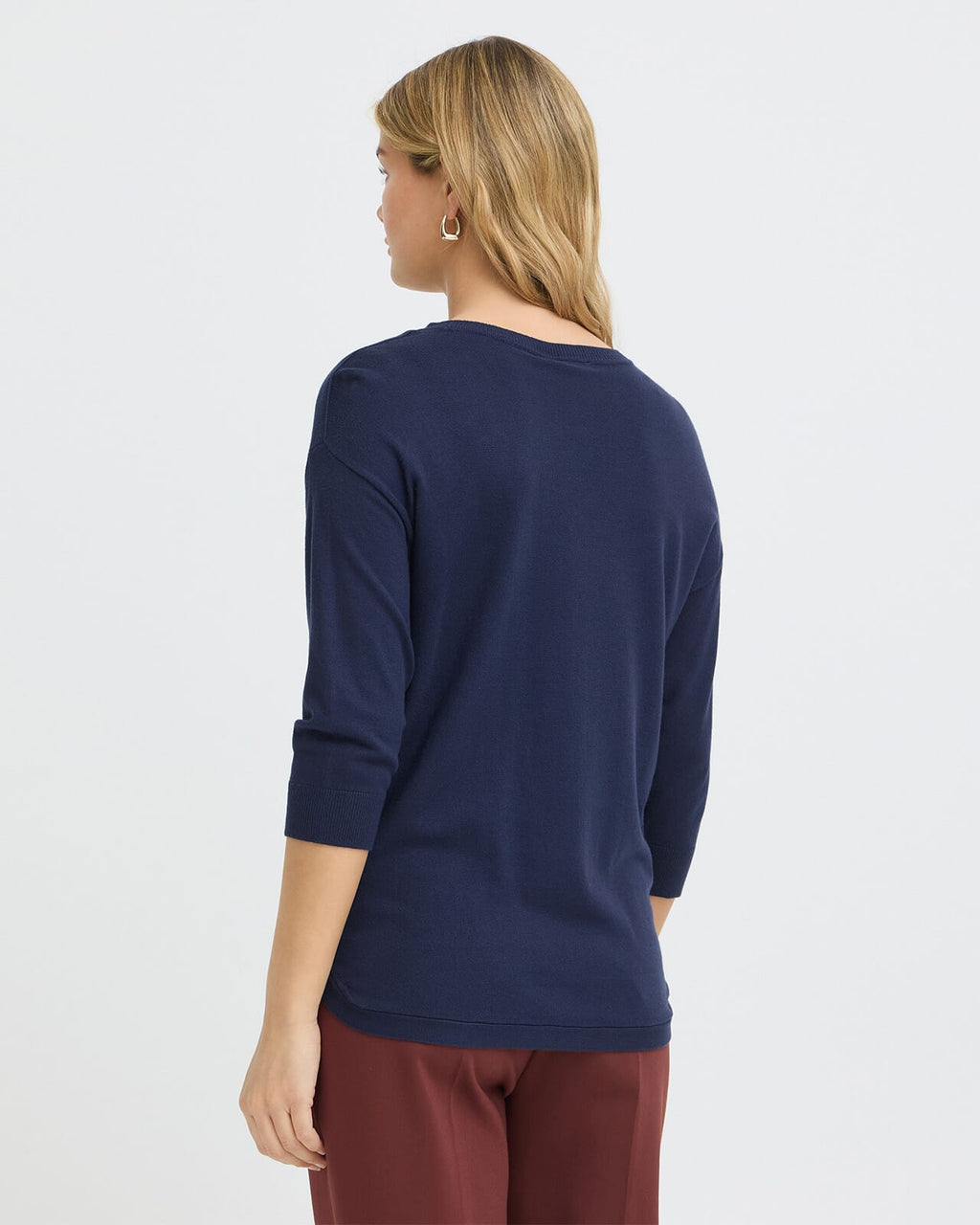 Fransa Topp Mary PU17 - Navy Blazer