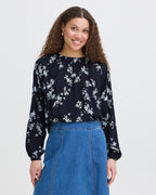 Fransa Bluse Lalu BL 3 - Scatter Floral Salute