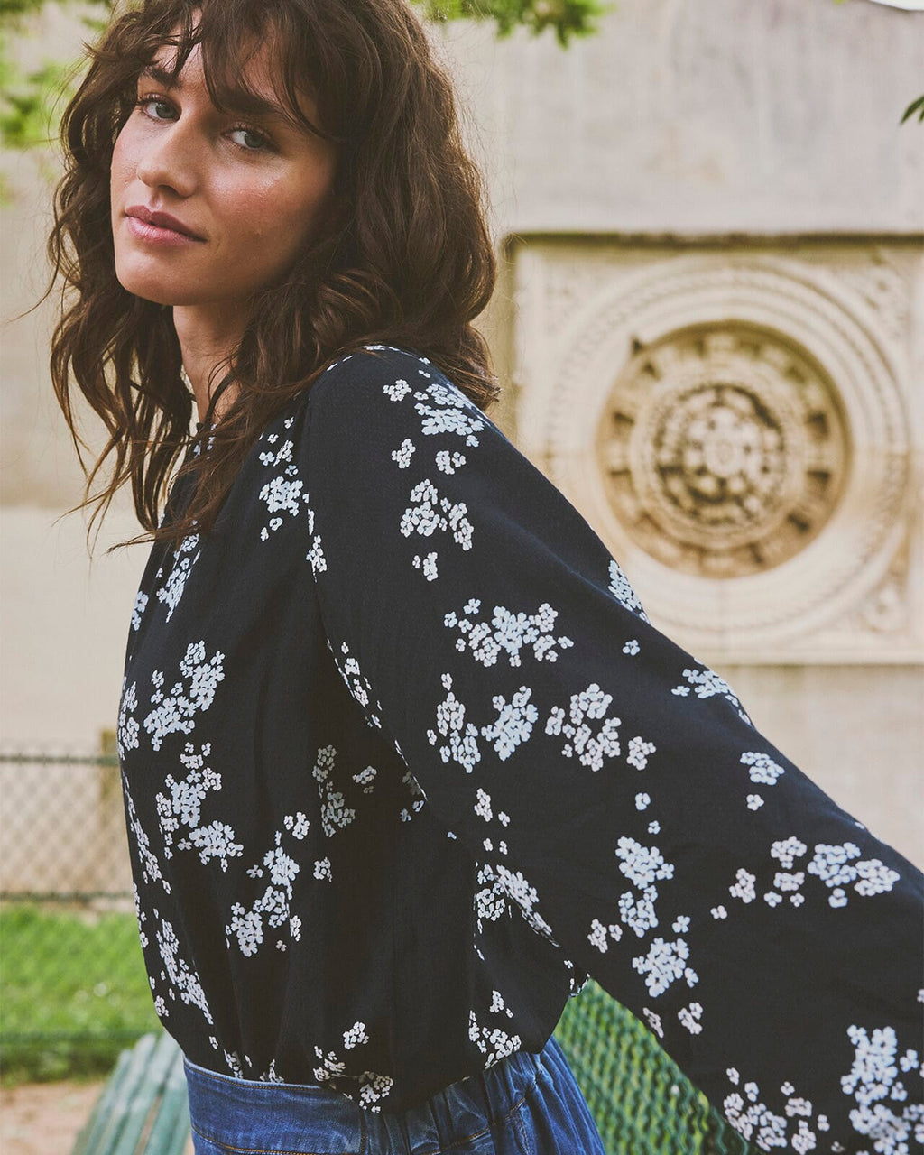 Fransa Bluse Lalu BL 3 - Scatter Floral Salute