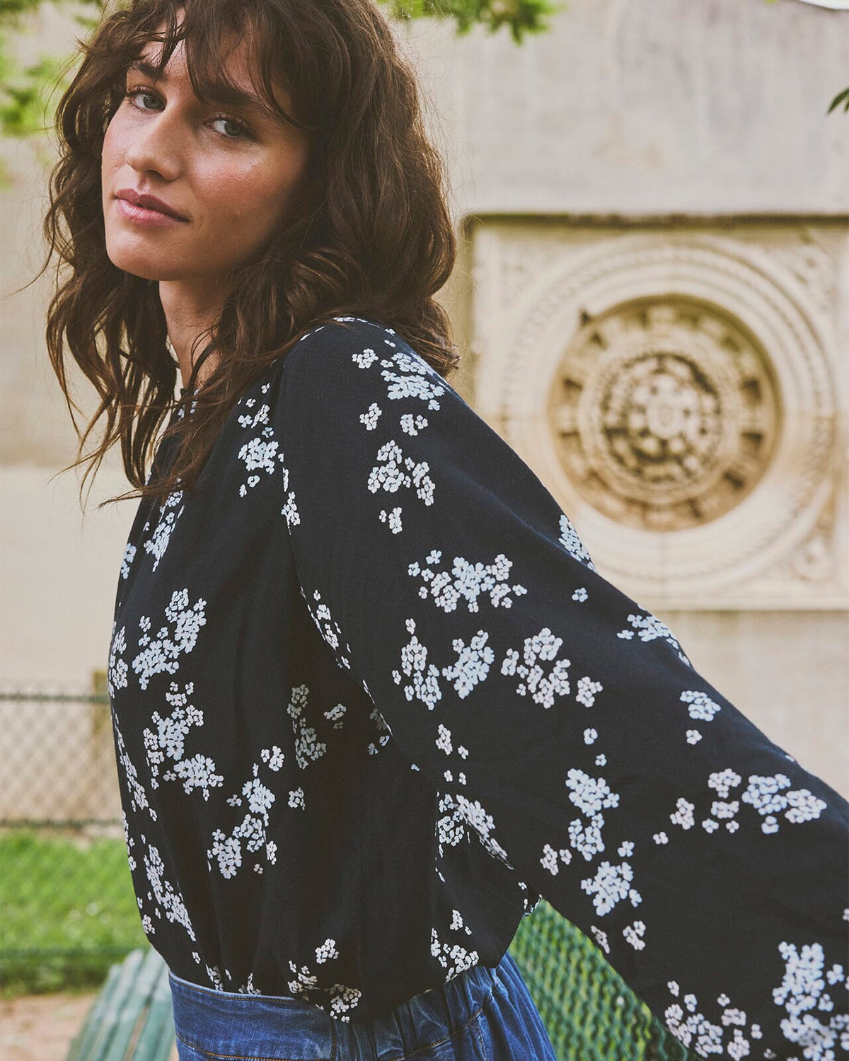 Fransa Bluse Lalu BL 3 - Scatter Floral Salute