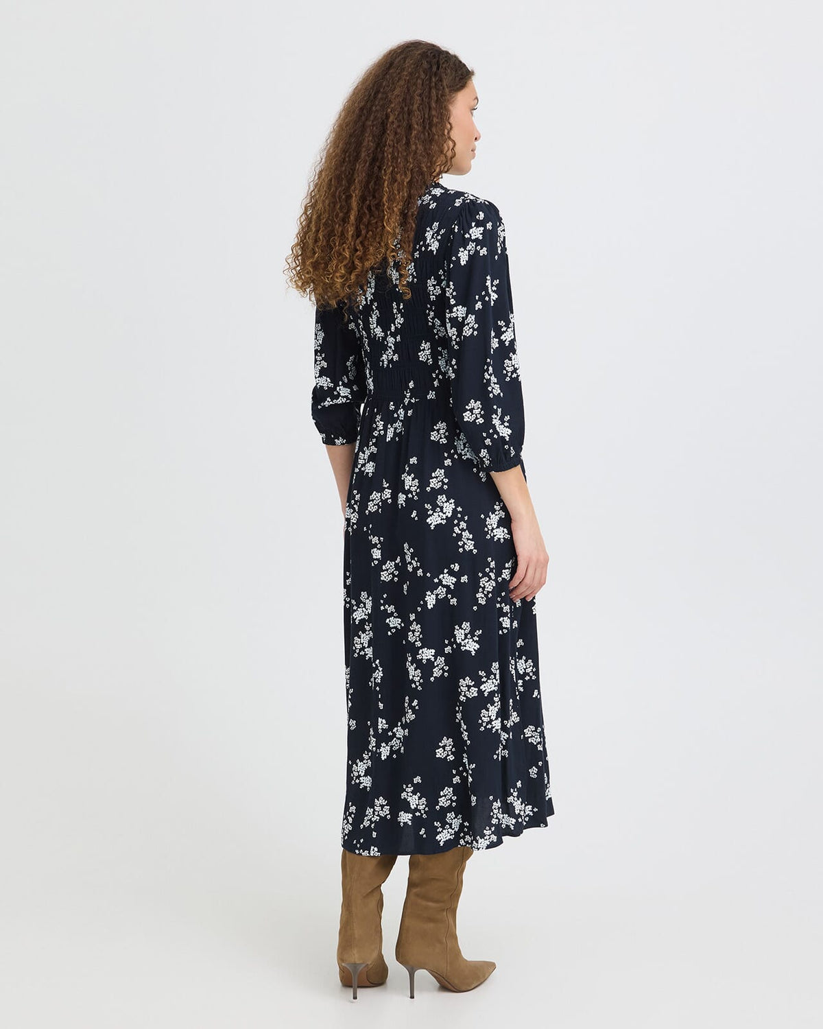 Fransa Midikjole Lalu DR1 - Scatter Floral Salute