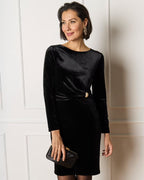 FLOYD Kjole Gloria Velvet - Black