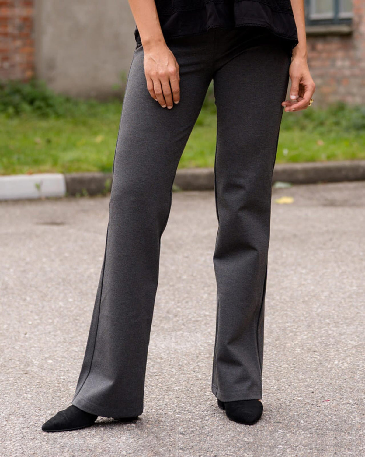 FLOYD Bukse Kim 4306 - Grey Melange