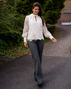 FLOYD Bukse Kim 4306 - Grey Melange