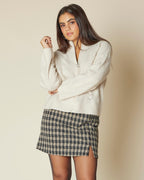 SELECTED FEMME Ullcardigan Vera Zip LS Knit - Birch