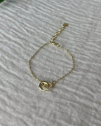 Snö of Sweden Armbånd Connected Chain Bracelet - Gold/ Clear