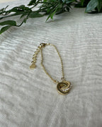 Snö of Sweden Armbånd Connected Chain Bracelet - Gold/ Clear