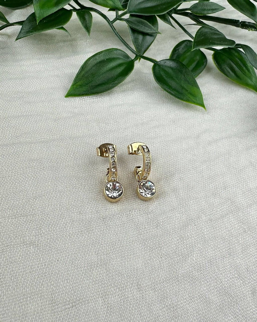 DYRBERG/KERN Øreringer Dessa - Gold/ Crystal