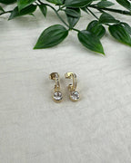 DYRBERG/KERN Øreringer Dessa - Gold/ Crystal