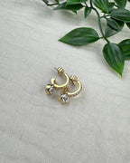 DYRBERG/KERN Øreringer Dessa - Gold/ Crystal