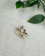 DYRBERG/KERN Øreringer Dessa - Gold/ Crystal
