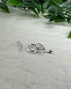 Orelia Øredobber Ear Party Star (3pk) - Silver - sølv