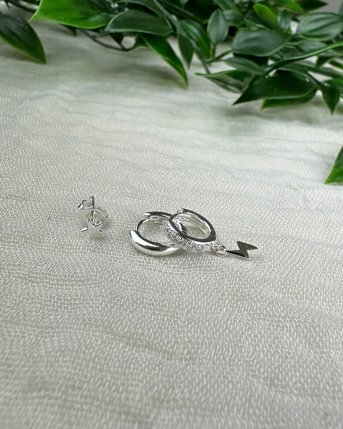 Orelia Øredobber Ear Party Star (3pk) - Silver - sølv