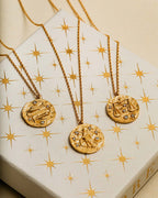 Orelia Kjede Zodiac Aquarius/ Vannmannen - Gold