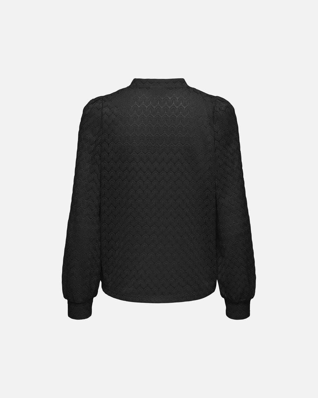 JDY Topp Avery L/S Lace V-neck - Black