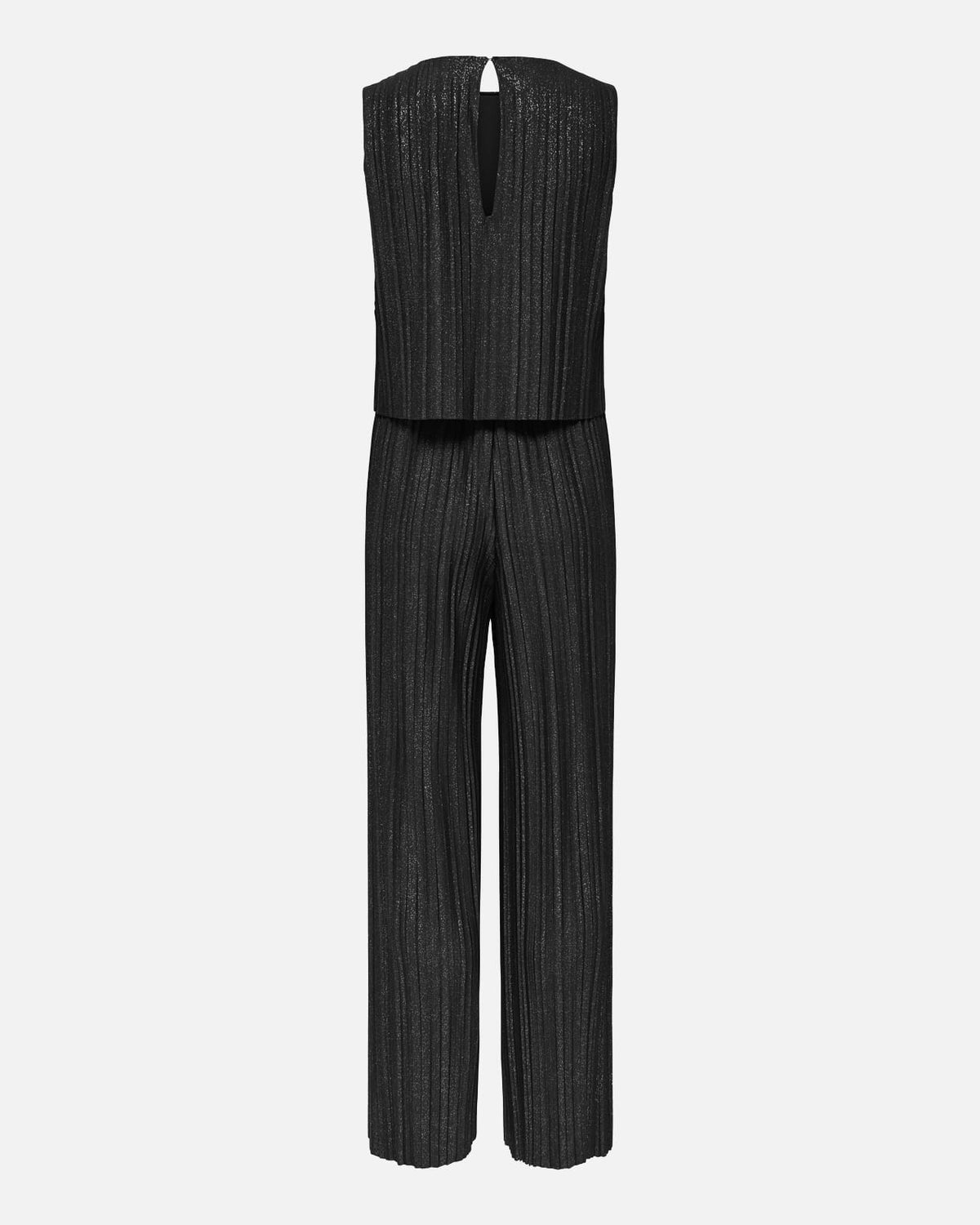 JDY Jumpsuit Lacy S/L Plisse - Black Glitter