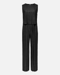 JDY Jumpsuit Lacy S/L Plisse - Black Glitter
